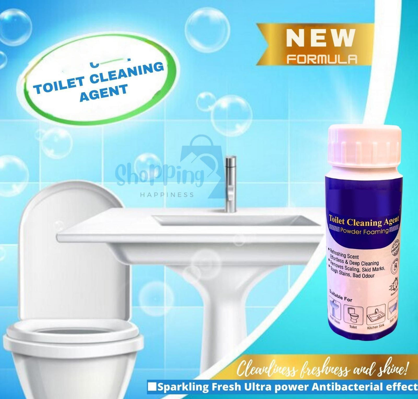 ✨Toilet Cleaning Agent - Hundred Percent Original Product - Money Back Guarantee(🎉Pack Of 2)
