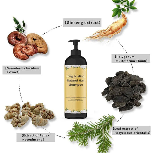 ✨Long Lasting Natural Hair Dye Shampoo🌿 - (Pack Of 2) ✨100% Herbal &Safe for Regular Use✨